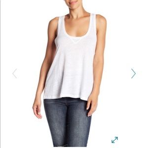 Rails Poppy Linen Blend Tank